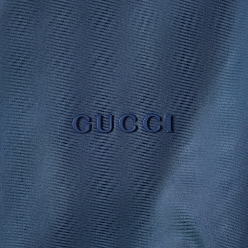 Veste en gabardine avec logo en métal