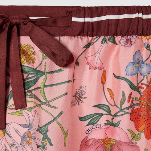Hose aus Seide mit Print