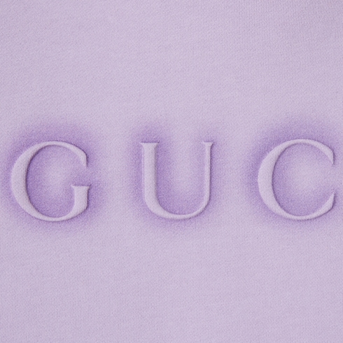 Felpa in cotone con cappuccio e logo