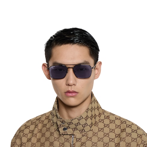Specialized fit rectangular sunglasses