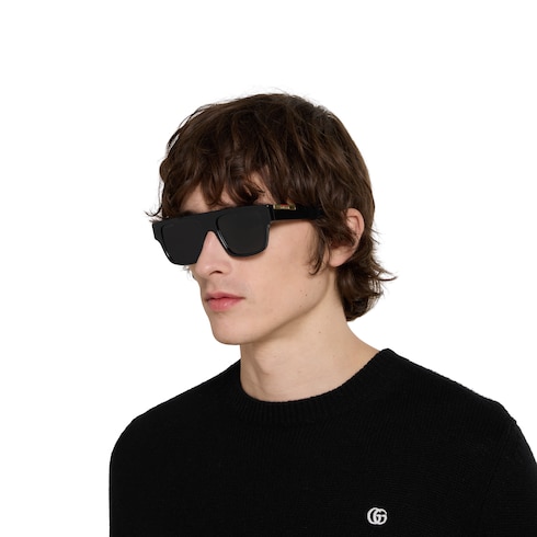 Rectangular frame sunglasses