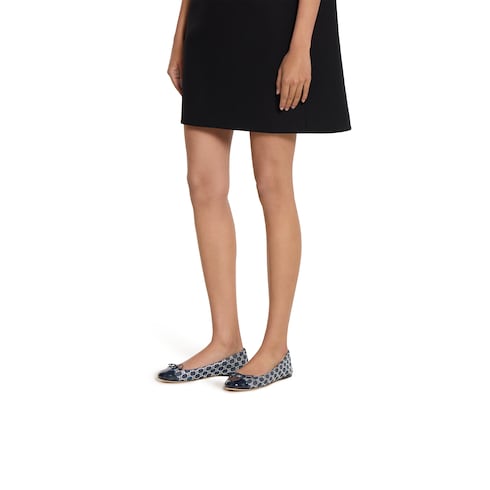 Ballerines avec détail GG en cristaux pour femme 