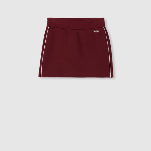 Jersey mini skirt with logo