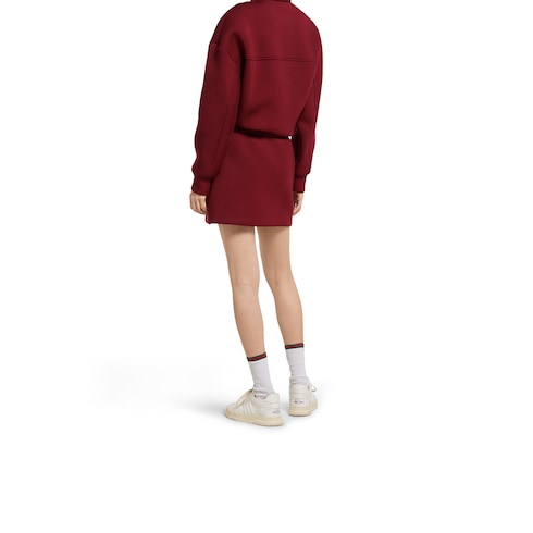 Jersey mini skirt with logo
