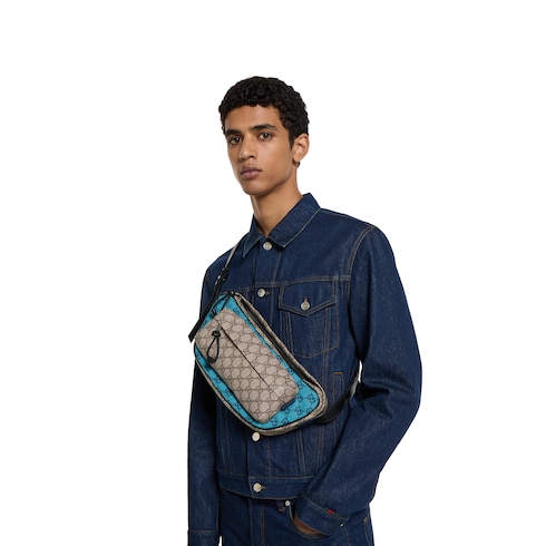 Gucci Match系列中号GG斜挎包