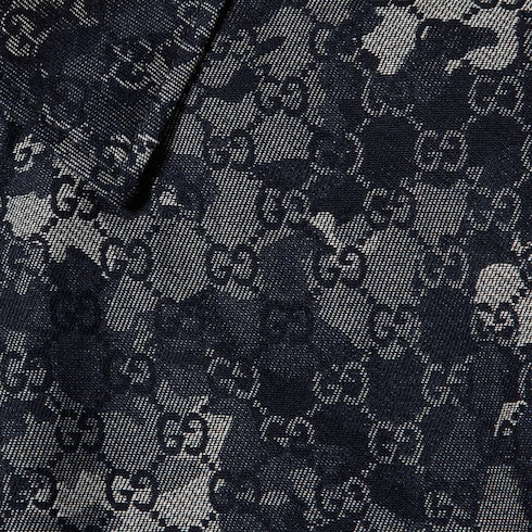 GG jacquard denim shirt Detail 6