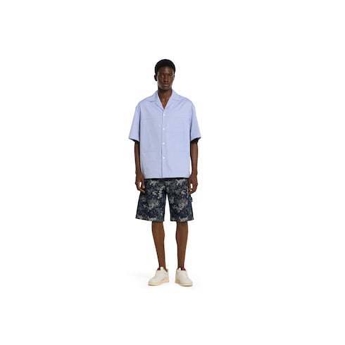 Shorts aus GG Denim-Jacquard