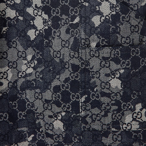 Shorts aus GG Denim-Jacquard