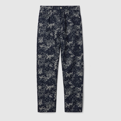 GG jacquard denim pant
