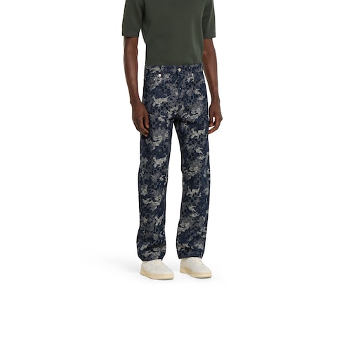 Hose aus GG Denim-Jacquard