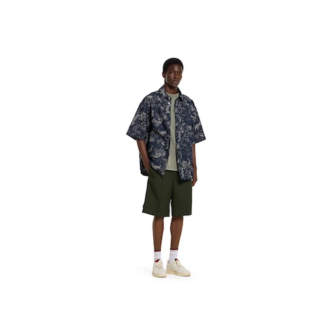 GG提花牛仔衬衫