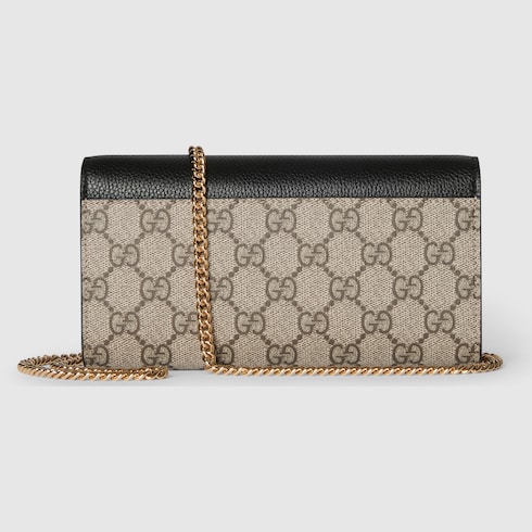 GG Marmont bi-color wallet on chain