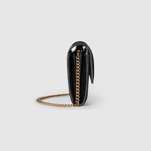 GG Marmont bi-color wallet on chain