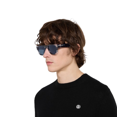 Gafas de sol con montura rectangular
