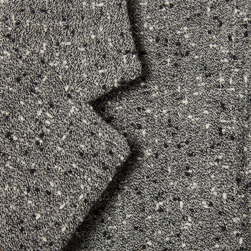 Herringbone wool mouliné jacket
