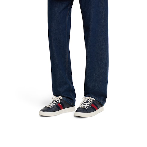 Sneaker Gucci Ace uomo con dettaglio Web