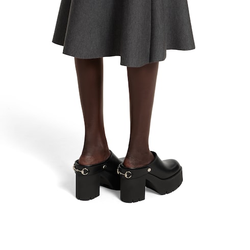 Mules compensées avec détail Mors pour femme