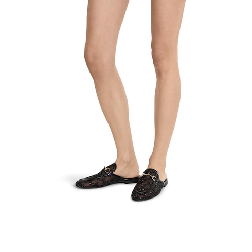 Slipper Princetown donna con cristalli GG