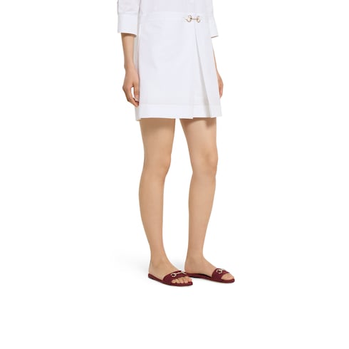 Women's slide sandal with Horsebit