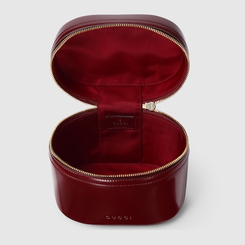Mini vanity bag con manico bambù