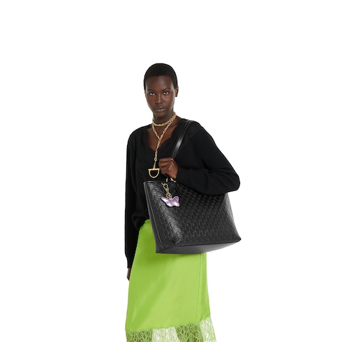 GG Emblem large tote bag