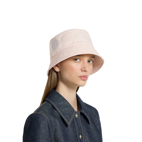 GG cotton canvas bucket hat