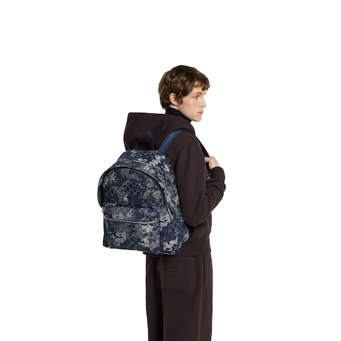 GG denim large backpack