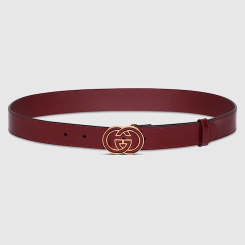 Ceinture avec boucle GG enlacés