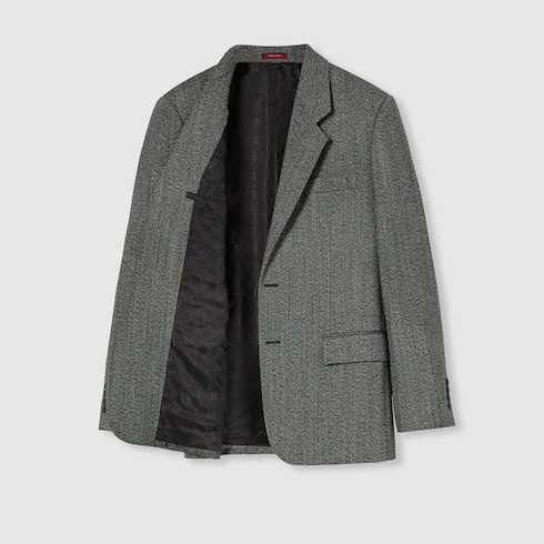 Wool mouliné jacket