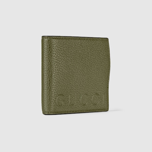 日本限定 GUCCI ロゴ コインウォレットダークグリーン レザー