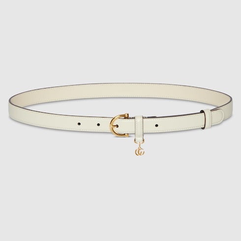 Thin belt with stirrup buckle