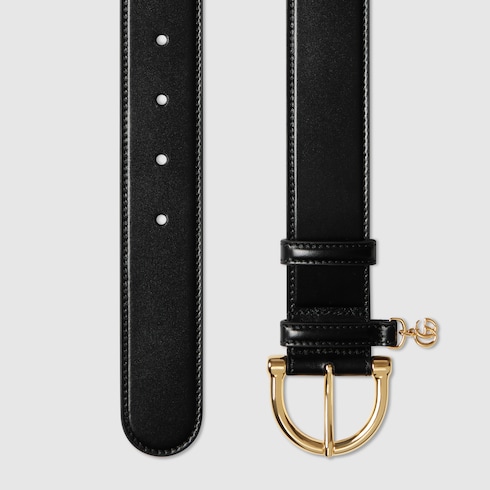 Belt with stirrup buckle