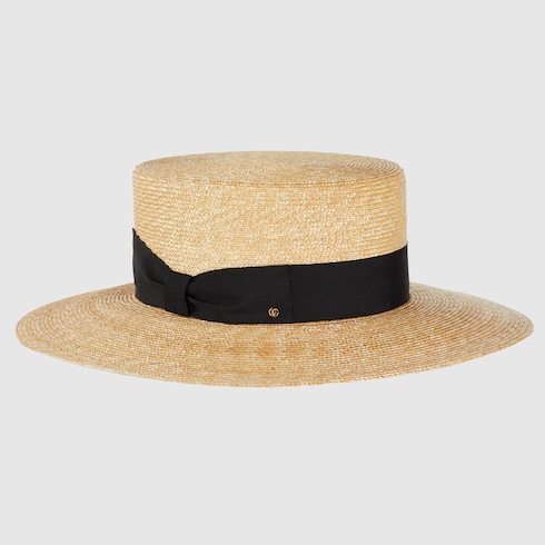 Straw boater hat