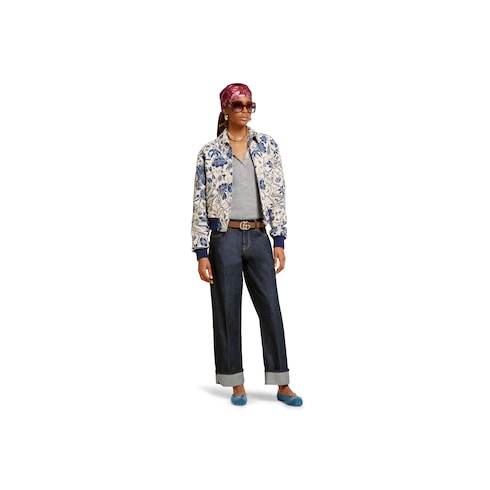 Veste en jacquard de coton bouclé Flora