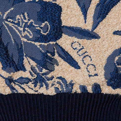 Veste en jacquard de coton bouclé Flora