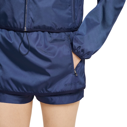 Gabardine nylon skort with metal logo Detail 5