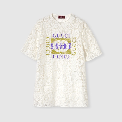 Gucci floral lace top Detail 2