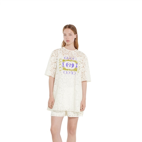 Gucci floral lace top Detail 3