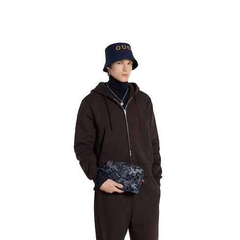 Kleine Umhängetasche aus GG Denim