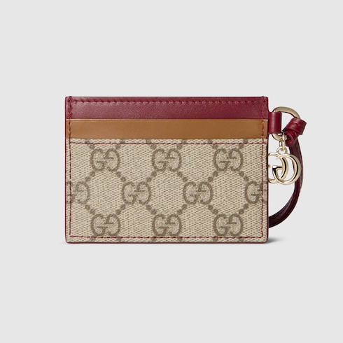 Card case with Double G and dog