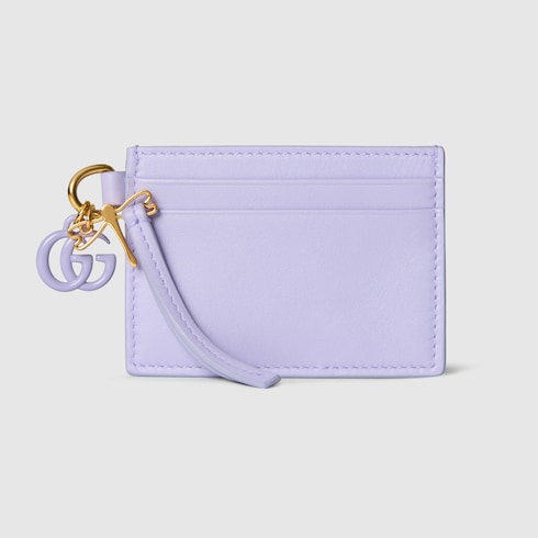 Card case with Double G and dragonfly charm