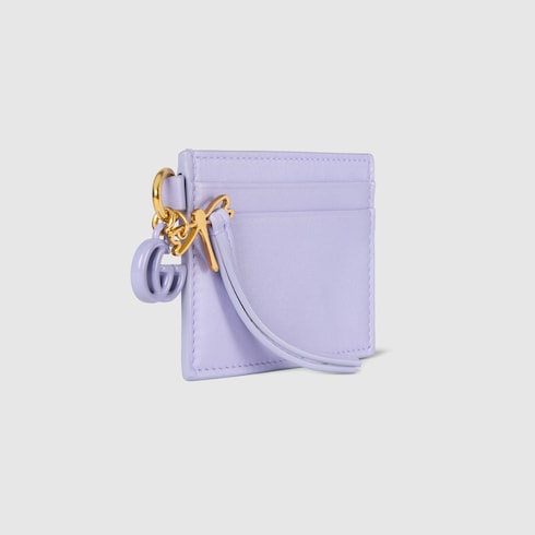 Card case with Double G and dragonfly charm