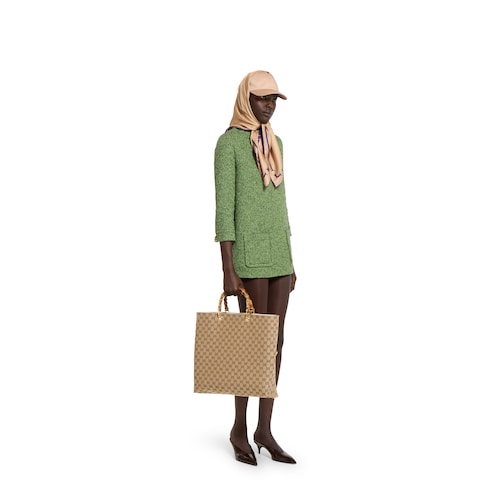 Bamboo large reversible tote bag