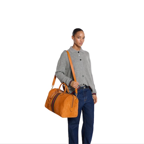 Gucci Savoy系列中号旅行包