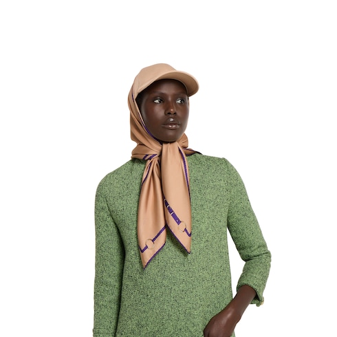 Printed silk carré