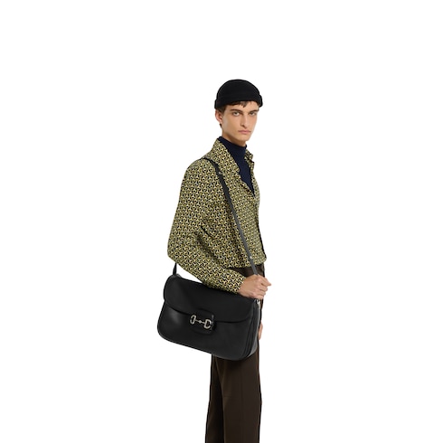 Gucci Horsebit 1955 Aura系列大号斜挎包