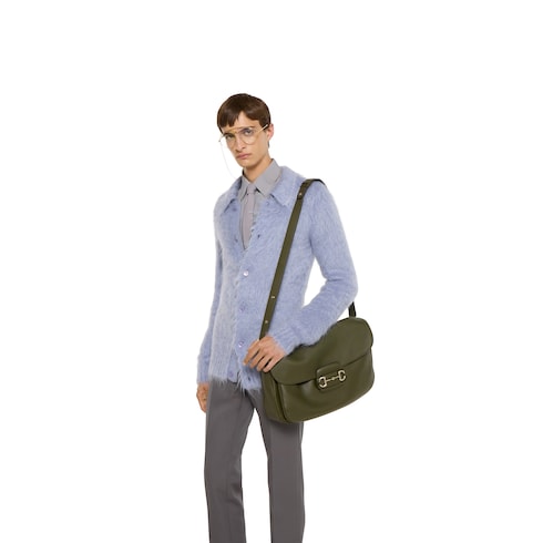 Gucci Horsebit 1955系列大号斜挎包