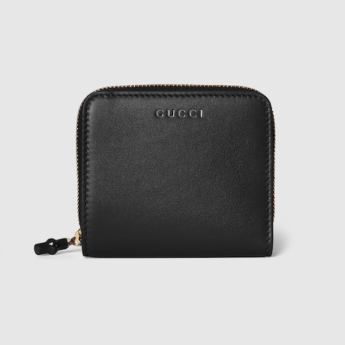 バンブー付き スモールウォレットブラック レザー | GUCCI公式