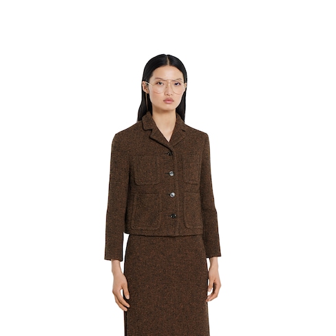 Seeded wool jacket Detail 3