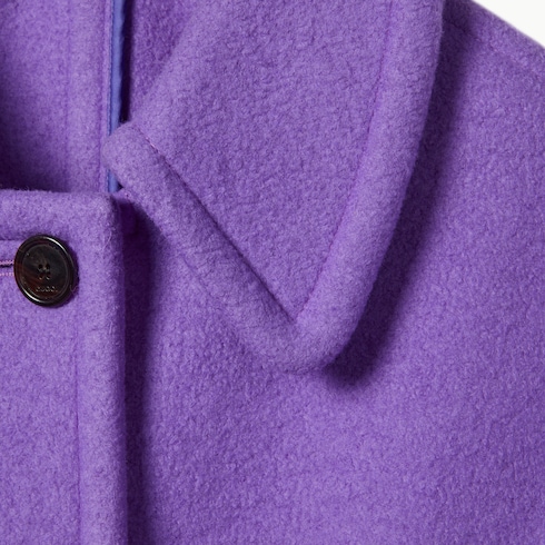 Compact wool cashmere coat